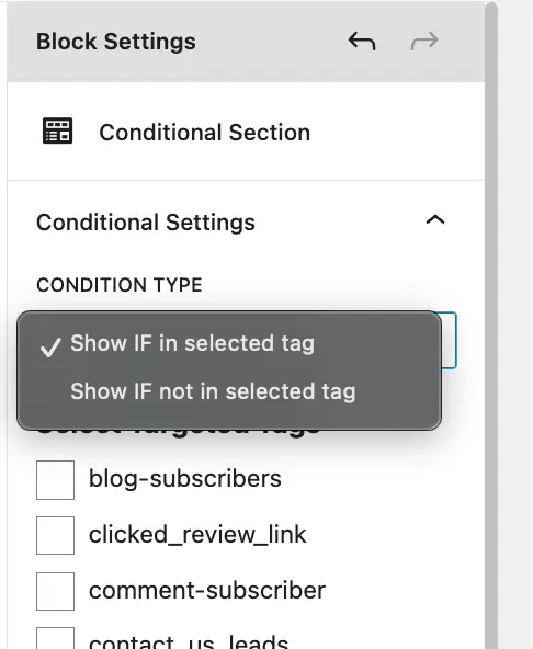 Dynamic Email Content: Conditional Section